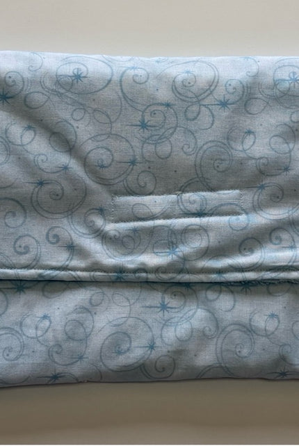 Blue Swirls changing pad