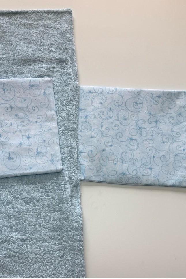 Blue Swirls changing pad