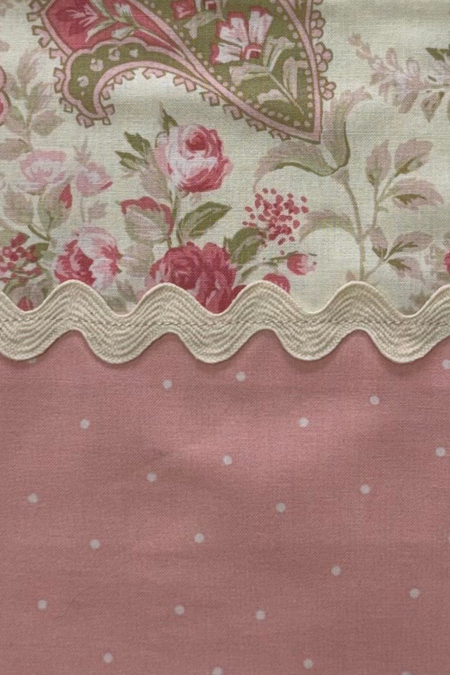 Blushing Paisley Blooms Burp Cloth