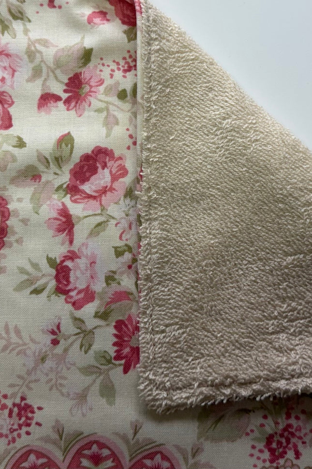 Blushing Paisley Blooms Burp Cloth