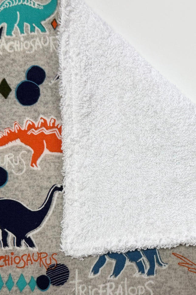 Jurassic Joy Burp Cloth (Grey)