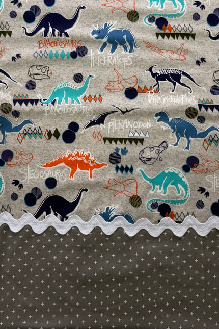 Jurassic Joy Burp Cloth (Grey)