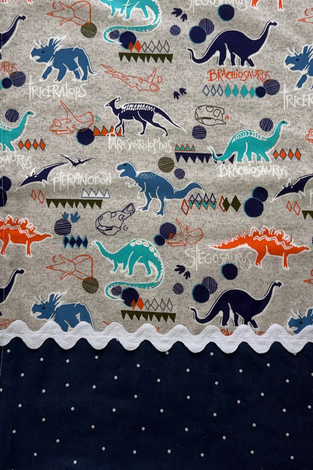 Jurassic Joy Burp Cloth (Navy)