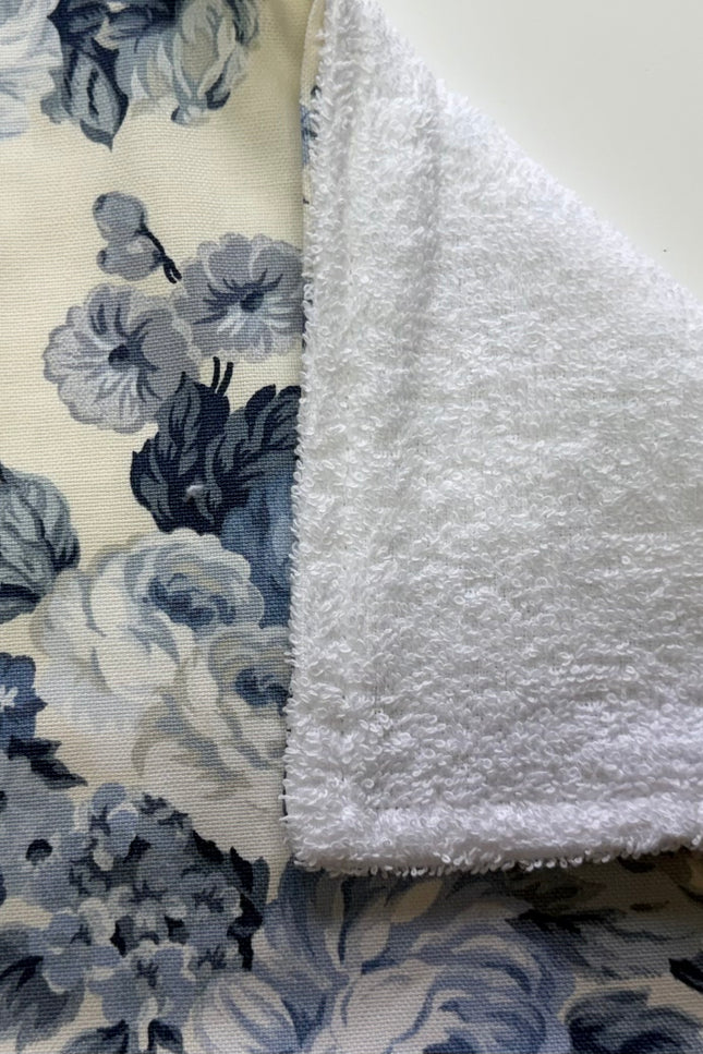 Sapphire Bloom Burp Cloth