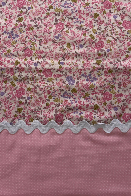 Pink Petal Garden Burp Cloth