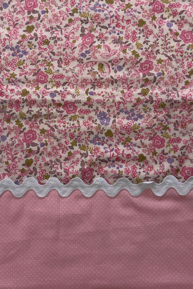 Pink Petal Garden Burp Cloth