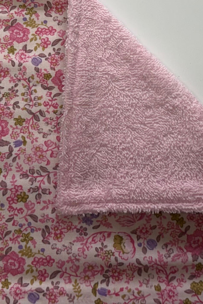Pink Petal Garden Burp Cloth