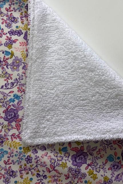 Violet Garden Burp Cloth