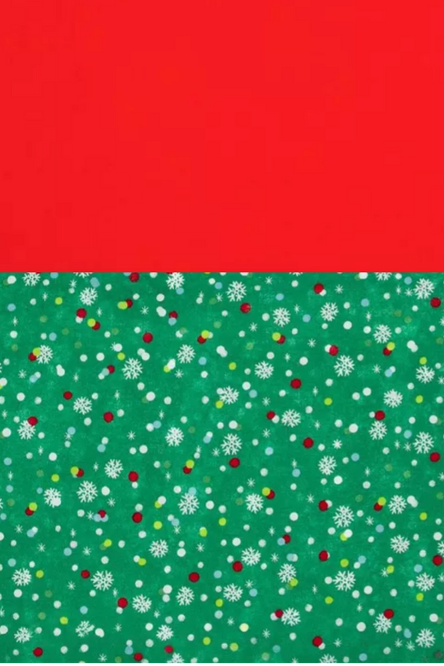 Holiday Flurry Stocking (Red Lining)