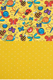 S / Happy Bugs / Yellow Polka Dot