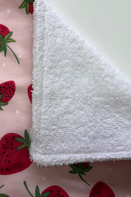 Strawberry Sweetness Burp Cloth (Gingham)